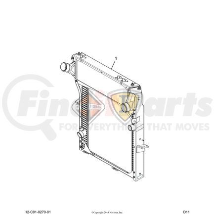 2593296C92 by NAVISTAR - INTERNATIONAL MM RADIATOR/CAC/FRAME