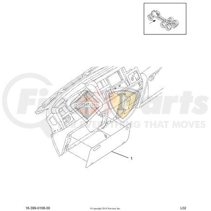 6050131C1 by NAVISTAR - INTERNATIONAL COVER,STRG COLUMN