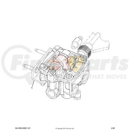 2601003C91 by NAVISTAR - Air Brake Relay Valve Bracket