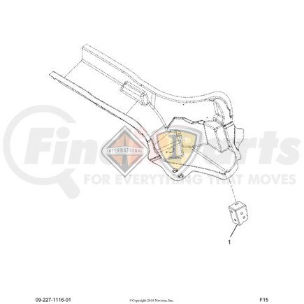 3577055C1 by NAVISTAR - Hood Guide