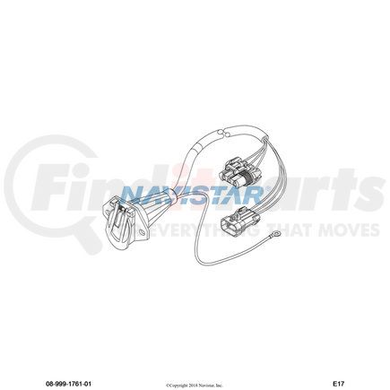 3592252C91 by NAVISTAR - INTERNATIONAL CABLE TRLR SKT PH