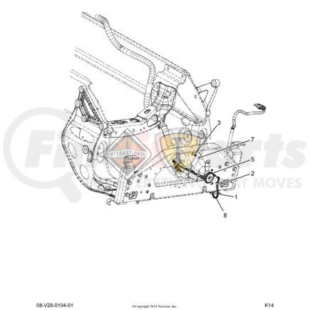 2512882C91 by NAVISTAR - KT HORN,KIT, SING