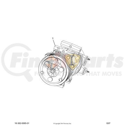 2593394C1 by NAVISTAR - A/C Compressor Clutch