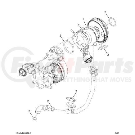 5011054R91 by NAVISTAR - TRBOCHGR,KIT, REM