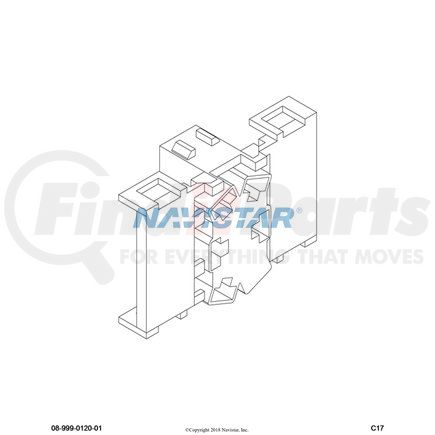 1673743C1 by NAVISTAR - Body Wiring Harness Connector