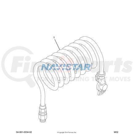 520288C92 by NAVISTAR - INTERNATIONAL HOSE AIR TRAILER CNCT-COILED