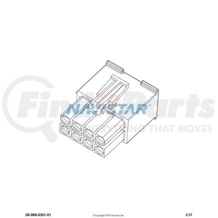 3534177C1 by NAVISTAR - Body Wiring Harness Connector