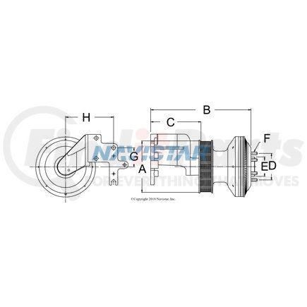 HOR79A9833 by NAVISTAR - Engine Cooling Fan Clutch