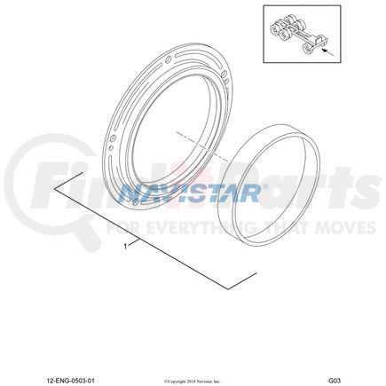 1822834C92 by NAVISTAR - INTERNATIONAL SEAL ASSEMBLY REA