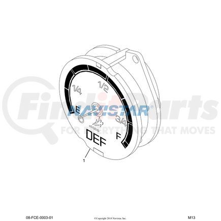 3734569C1 by NAVISTAR - INTERNATIONAL GAUGE,ELTRNC, DEF AUX