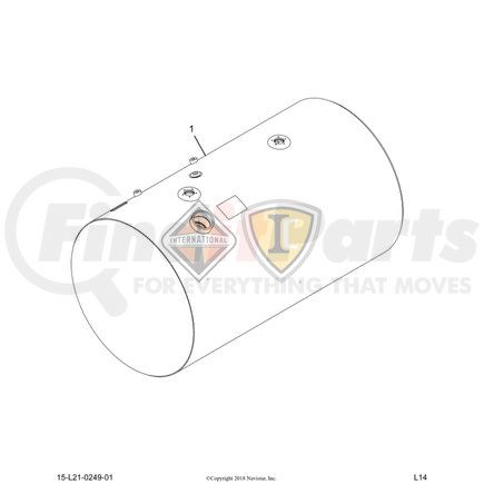 2516189C91 by NAVISTAR - TANK,FUEL, 26IND,