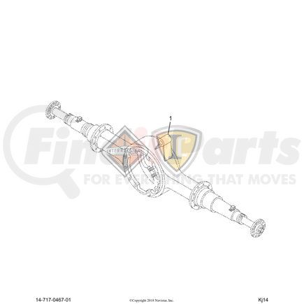 3150Y1429 by NAVISTAR - RCKWL QS,BRACKET-