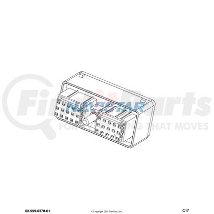 3554087C1 by NAVISTAR - INTERNATIONAL CONNECTOR BODY*CABLE-30 WAY CI