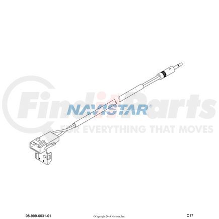 2026930C93 by NAVISTAR - INTERNATIONAL CABLE ASM CB SPAEKER