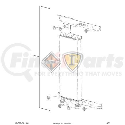 2587181C91 by NAVISTAR - INTERNATIONAL KT HDWR,KIT RAD T