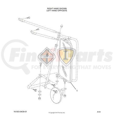 2512752C1 by NAVISTAR - HEAD,MIRROR HEAD,