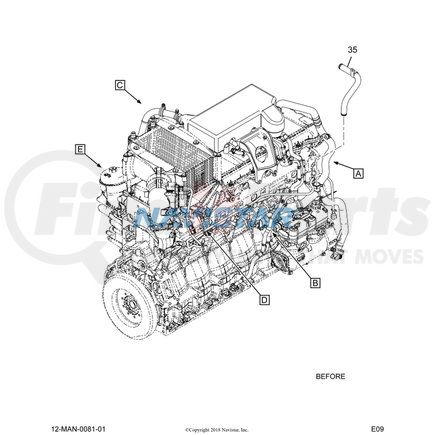 981985R91 by NAVISTAR - Electrical Clamp