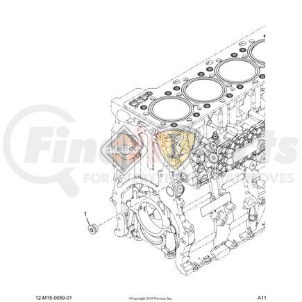 3013653C91 by NAVISTAR - INTERNATIONAL PLUG ASSY O-RING