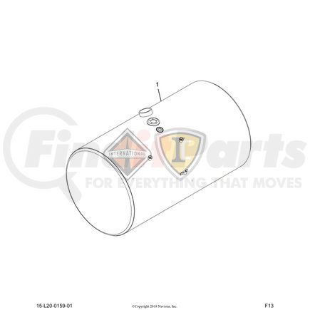 4026514C93 by NAVISTAR - TANK,FUEL, 26IND,