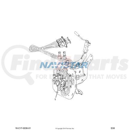 BX802926 by NAVISTAR - INTERNATIONAL VALVE TP-5 BASE LESS BRKT