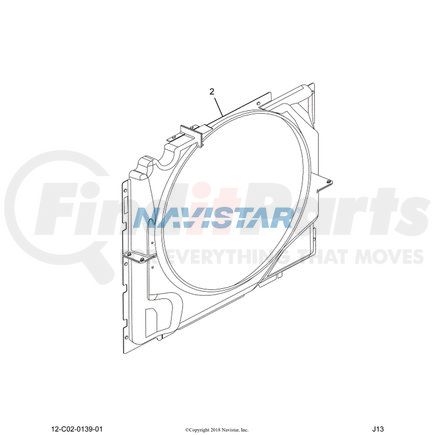 2511713C1 by NAVISTAR - SHROUD,MM,RADIATO