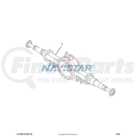 2014782C1 by NAVISTAR - INTERNATIONAL BRACKET TORQUE ROD TRASNVERSE