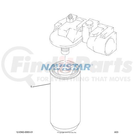 1833121C1 by NAVISTAR - Oil Filter