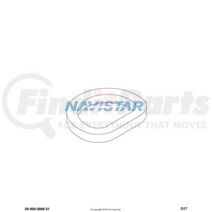 3561925C1 by NAVISTAR - GASKET HEAD LIGHT