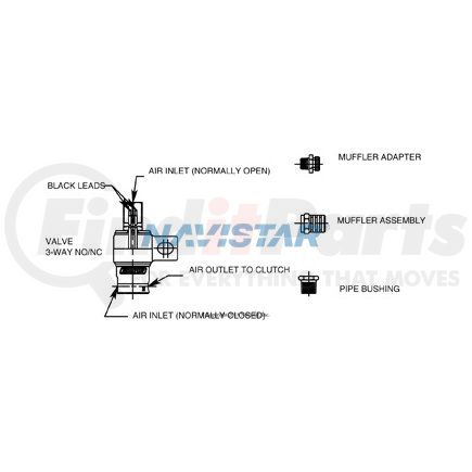 HOR993280 by NAVISTAR - VALVE