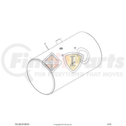 2514019C91 by NAVISTAR - Fuel Tank