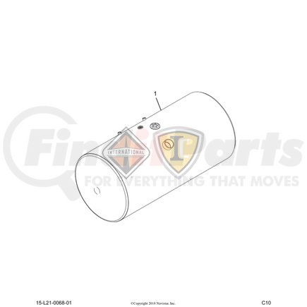 3716080C92 by NAVISTAR - INTERNATIONAL TANK FUEL  26 INCH ROUND  115