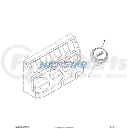 3722179C1 by NAVISTAR - INTERNATIONAL GAUGE INDICATOR