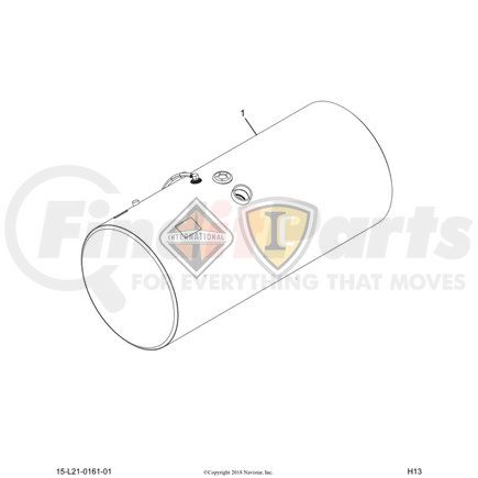 2512587C92 by NAVISTAR - TANK,FUEL, 24IND,