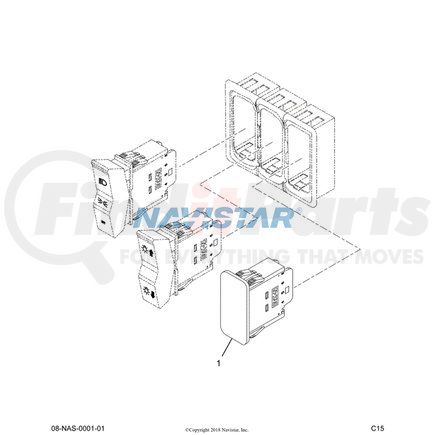 3918852C1 by NAVISTAR - INTERNATIONAL PANEL  SVR SWITCH