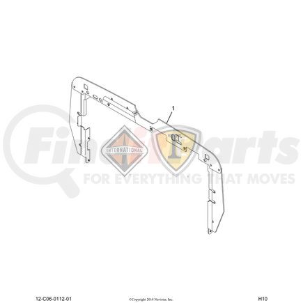 2604183C91 by NAVISTAR - INTERNATIONAL BRACKET UPPER ASS