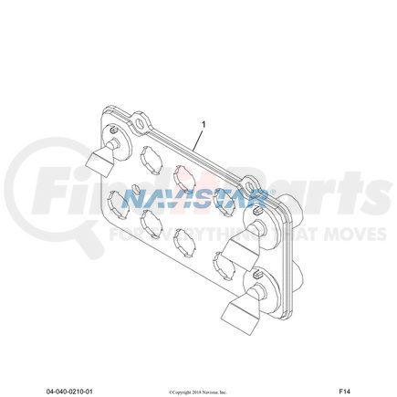 3515928C1 by NAVISTAR - Air Brake Manifold Block