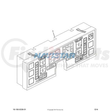 2587520C2 by NAVISTAR - BOARD ,PC INSTR C