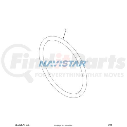 1842106C1 by NAVISTAR - INTERNATIONAL RING O SIZE 018