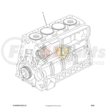 2601336C91 by NAVISTAR - Engine Block