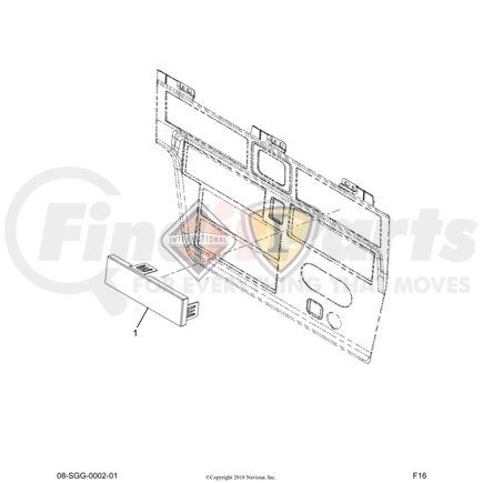 2517887C1 by NAVISTAR - PANEL,WINCH BRAKE