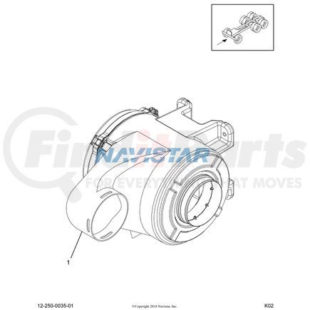 3520401C1 by NAVISTAR - INTERNATIONAL FILTER,ELEMENT AI