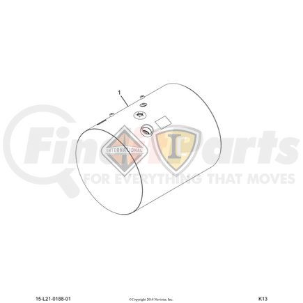 6113613C93 by NAVISTAR - TANK,FUEL, 26 INC