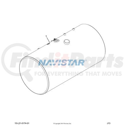 2512581C92 by NAVISTAR - TANK, FUEL, 26 IN