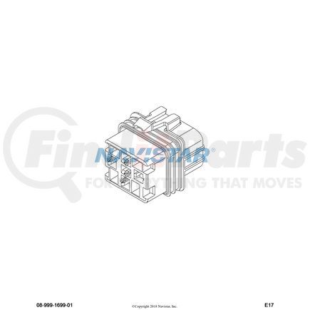 1661747C91 by NAVISTAR - Body Wiring Harness Connector