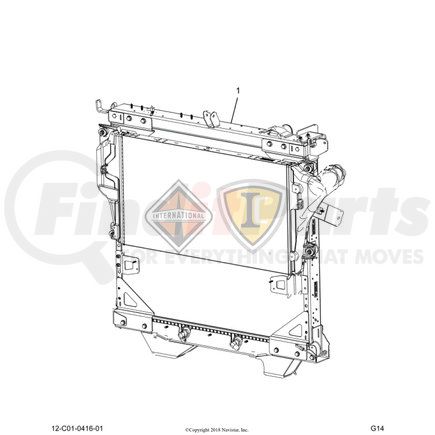 2512420C1 by NAVISTAR - BRACKET,SERVICE H