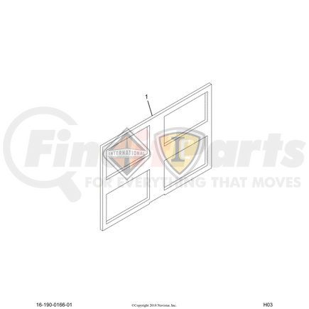 3554790C1 by NAVISTAR - Instrument Panel Lens