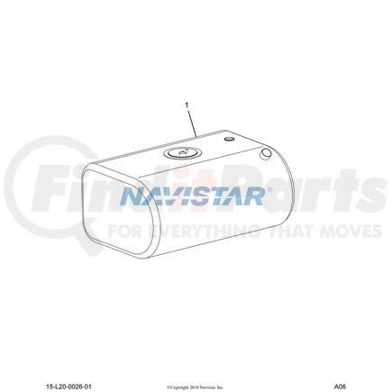 3533101C5 by NAVISTAR - INTERNATIONAL SUPPORT FUEL TANK