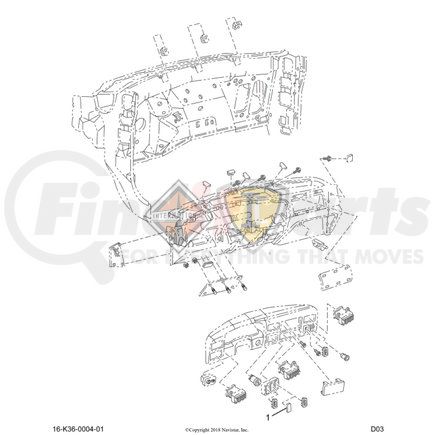 6011313C1 by NAVISTAR - Instrument Panel Cover