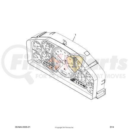 4000208C92 by NAVISTAR - Instrument Cluster