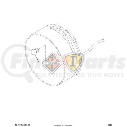 2506796C1 by NAVISTAR - INTERNATIONAL LAMP INCANDESCENT